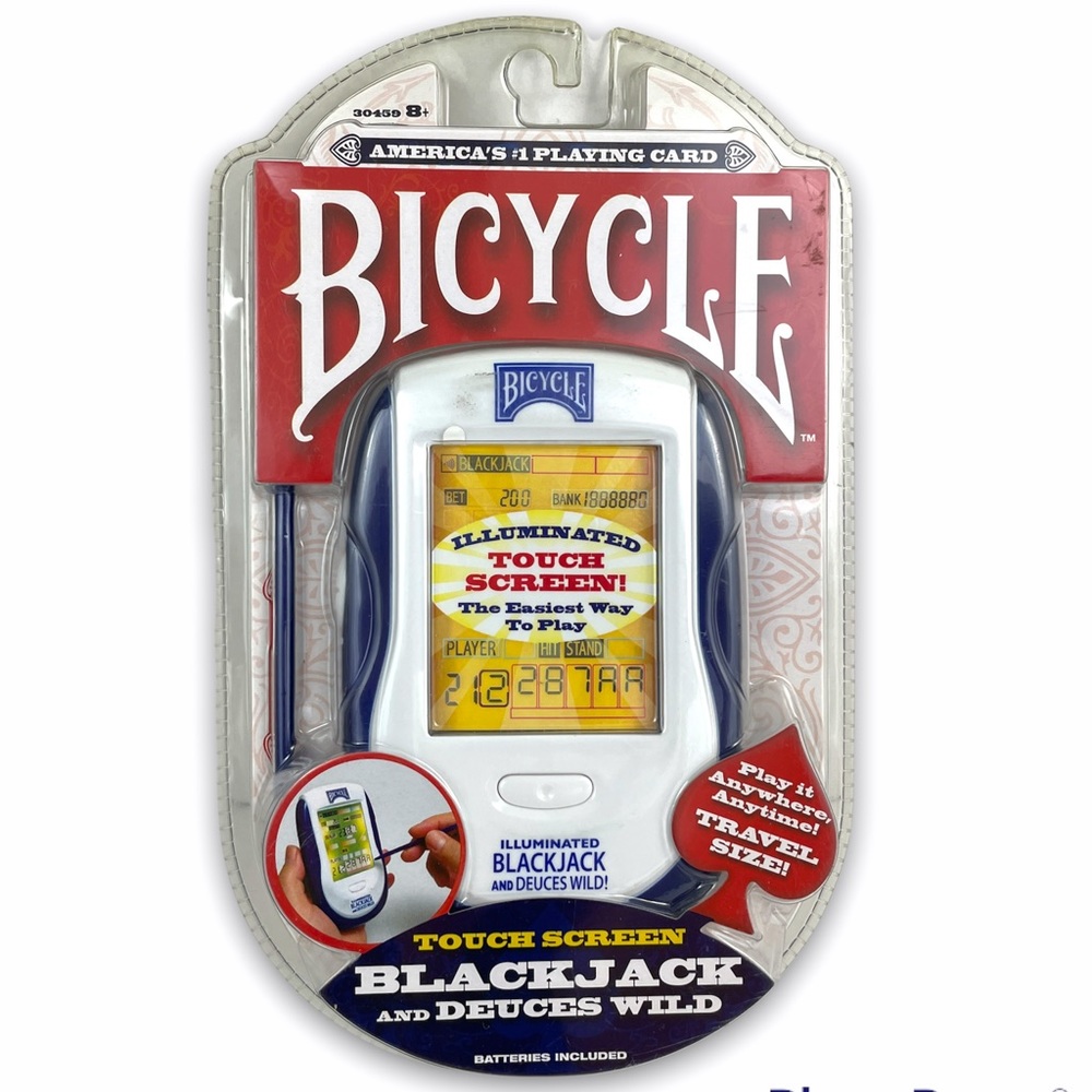 Bicycle Illuminated Black Jack & Deuces Wild Touch Screen Hand Held Game Sealed